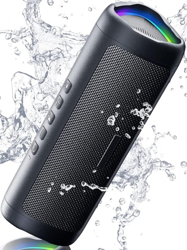 Bluetooth Speaker with HD Sound, Portable Wireless, IPX5 Waterproof, Up to 20H Playtime, TWS Pairing, BT5.3